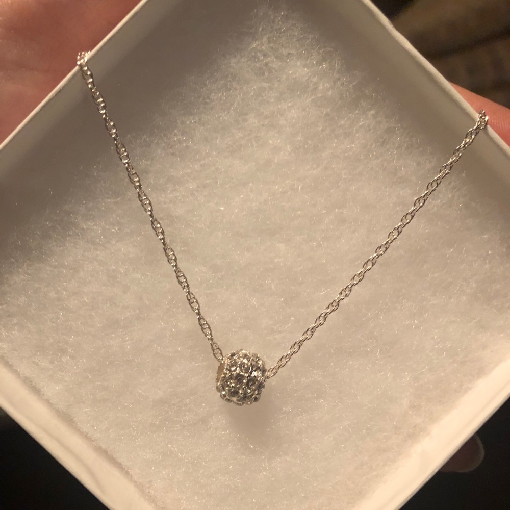 NWT Silver Ball Necklace
